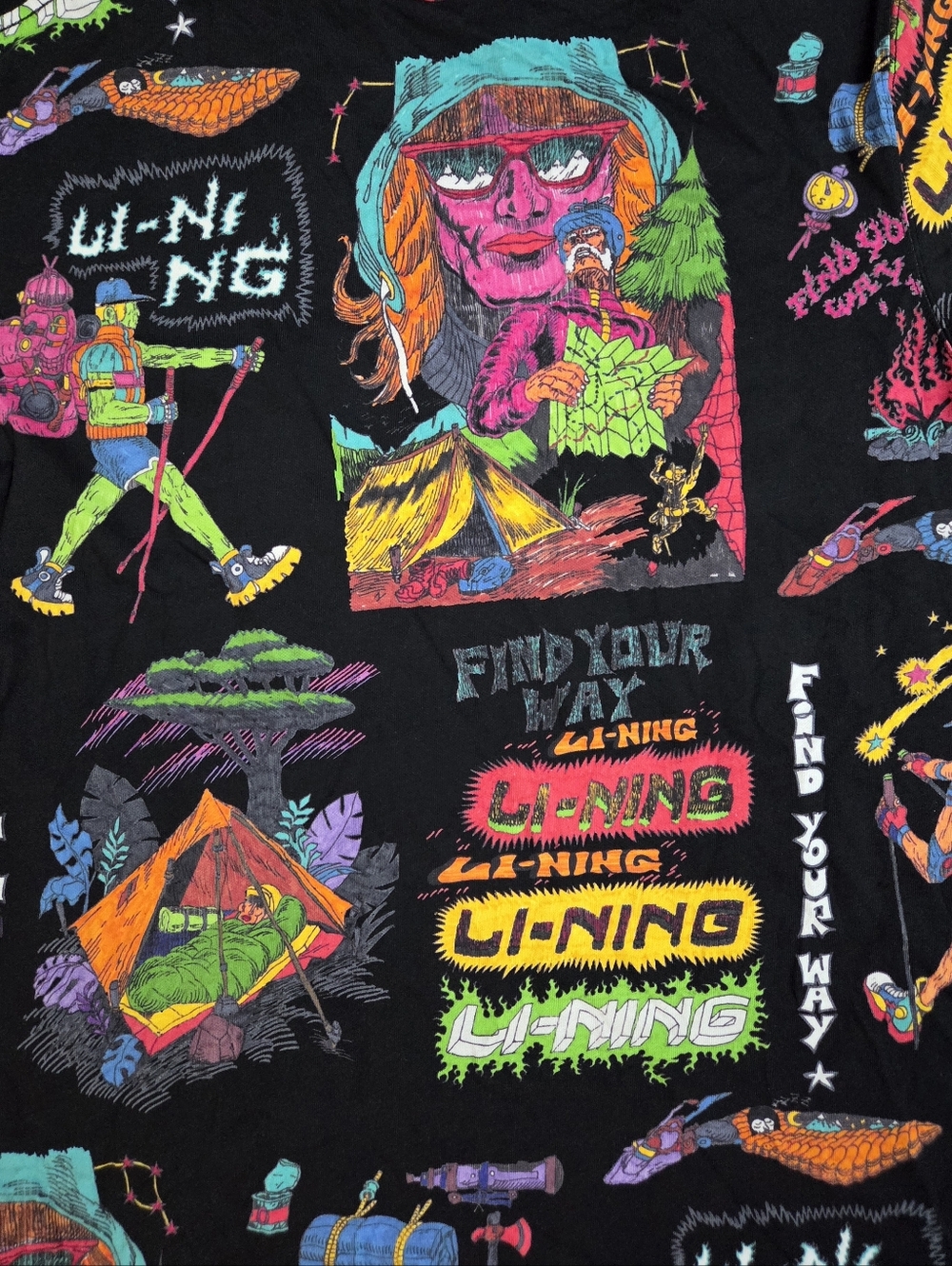 Chinatown x Li-Ning Shooting Stars AOP T-Shirt - Picture 12 of 15